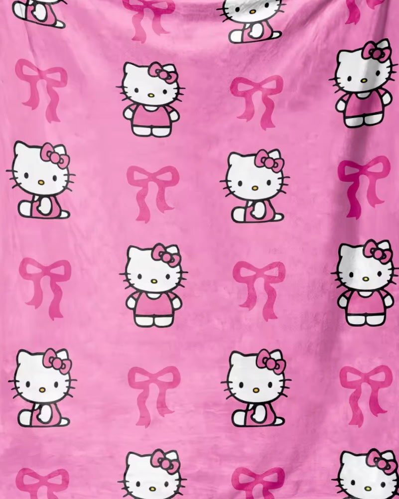 Hello Kitty Bow Blanket