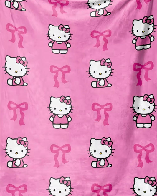 Hello Kitty Bow Blanket